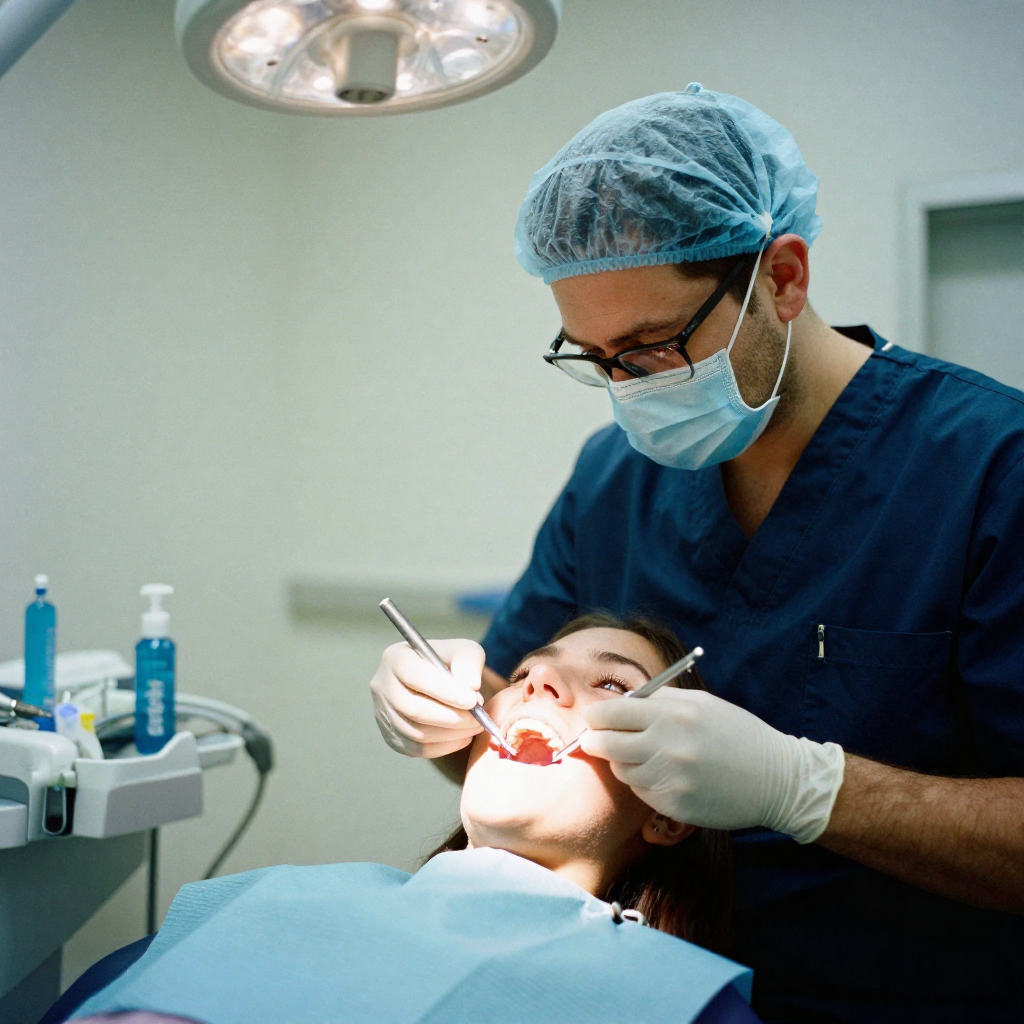 Limpieza sobre periodonto sano